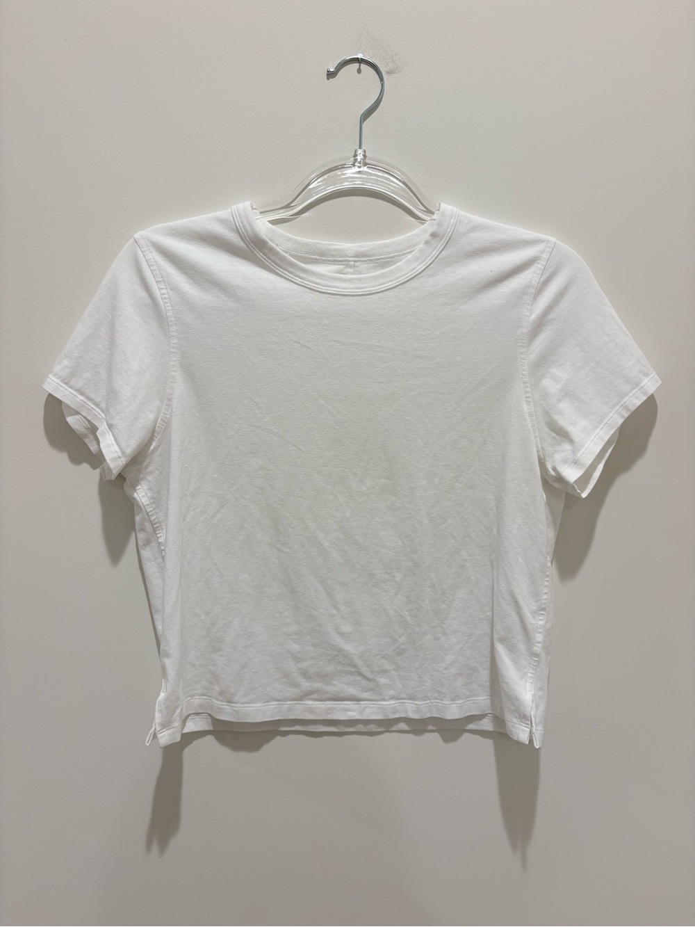 Lululemon White Crewneck Tee